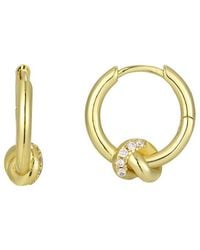 Adornia - 14K Plated Cz Earrings - Lyst