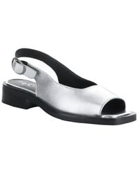 Bos. & Co. - Bos. & Co. Elena Metallic Leather Sandal - Lyst