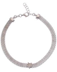Meshmerise - 18k Over Silver 0.07 Ct. Tw. Diamond Bracelet - Lyst