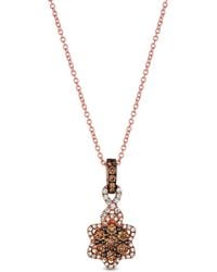 Le Vian - Le Vian 14K Rose 0.56 Ct. Tw. Diamond Pendant Necklace - Lyst