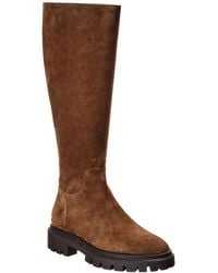 Stuart Weitzman - Ultra Lug Suede Knee-High Boot - Lyst