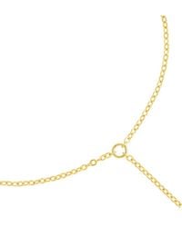 Sterling Forever - 14K Plated Saskia Chain Toe Anklet - Lyst