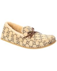 Gucci - Gg Logo Prestige Suede Loafer - Lyst