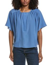 Vince Camuto - Shirring-Front Blouse - Lyst