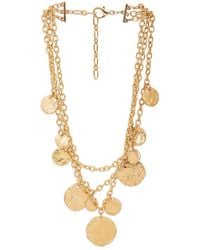 Saachi - Gilded Coin Cascade Necklace - Lyst