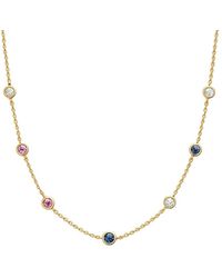 Jewels by Viomo - 14K 2.50 Ct. Tw. Sapphire Necklace - Lyst
