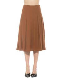 Alexia Admor - Shilo Midi-Length Pleated Skirt - Lyst
