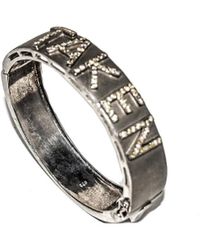 Arthur Marder Fine Jewelry - Silver 1.35 Ct. Tw. Taken Diamond Bangle - Lyst