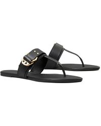 Tory Burch - Selby Leather Sandal - Lyst