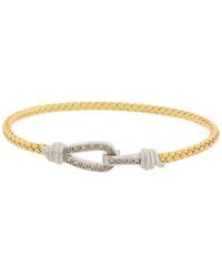 Meshmerise - 18k Rose Gold Vermeil 0.12 Ct. Tw. Diamond Mesh Bangle - Lyst