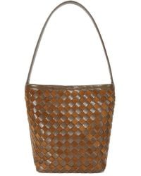 Tiffany & Fred Paris - Structured Suede & Leather Tote - Lyst