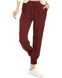 theory rib cuff silk joggers