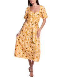 Sam Edelman - Irin Corset Seamed Midi Dress - Lyst