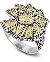 Samuel B. - 18K & Hammered Wheel Ring - Lyst