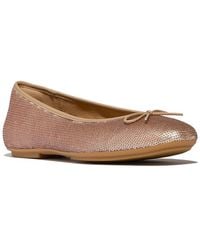 Fitflop - Delicato Leather Ballet Flat - Lyst