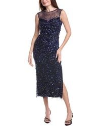 Adrianna Papell - Sleeveless Midi Dress - Lyst
