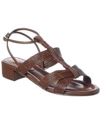 Alexandre Birman - Olga Block 30 Leather Sandal - Lyst