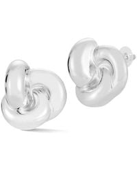 Glaze Jewelry - Plated Love Knot Statement Stud Earrings - Lyst