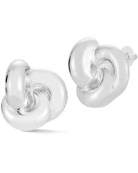 Glaze Jewelry - Plated Love Knot Statement Stud Earrings - Lyst