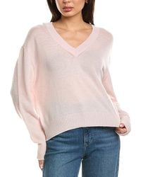 Brodie Cashmere - Easy V-Neck Wool & Cashmere-Blend Sweater - Lyst