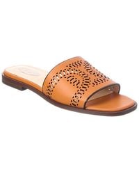 Tod's - Logo Leather Sandal - Lyst