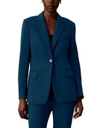 Calvin Klein - Petite One Button Notch Collar Jacket - Lyst