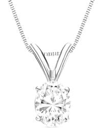 Amairah - 14K 2.00 Ct. Tw. Lab-Grown Diamond Solitaire Pendant Necklace - Lyst