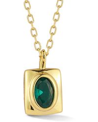 Glaze Jewelry - 14K Over Cz Necklace - Lyst