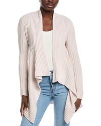 Autumn Cashmere - Rib Drape Cashmere & Wool-Blend Cardigan - Lyst