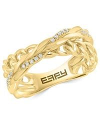 Effy Fine Jewelry - 14K 0.10 Ct. Tw. Diamond Ring - Lyst