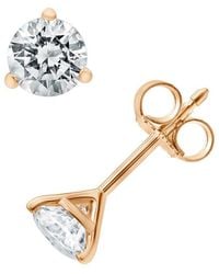 Diamond Select Cuts - 14K Rose 1.00 Ct. Tw. Diamond Earrings - Lyst