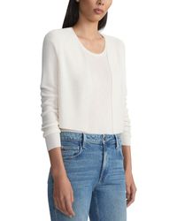 Lafayette 148 New York - Plus Cropped Open Front Silk-Blend Cardigan - Lyst