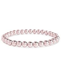 Sterling Forever - Beaded Stretch Bracelet - Lyst