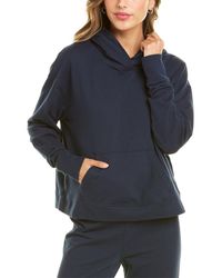 James Perse Relaxed Cropped Hoodie - Blue