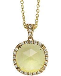 Marco Bicego - Jaipur Color 18k 0.17 Ct. Tw. Diamond & Lemon Citrine Pendant Necklace - Lyst