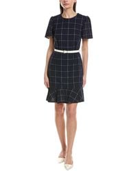 Sharagano - Short Sleeve A Line Dress - Lyst