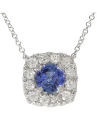 Diana M. Jewels - Fine Jewelry 14k 1.35 Ct. Tw. Diamond & Sapphire Necklace - Lyst