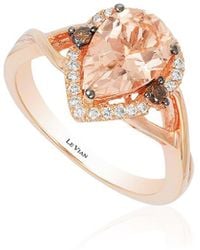 Le Vian - Le Vian Chocolatier 14k Strawberry Gold 1.55 Ct. Tw. Diamond & Morganite Ring - Lyst