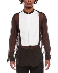 Valentino - Sheer Silk Shirt - Lyst