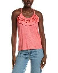 Chaser Brand - Strappy Ruffle Linen-Blend Cami - Lyst