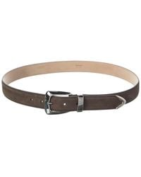 KHAITE - Benny Suede Belt - Lyst