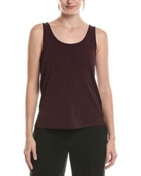 Eileen Fisher - Silk Scoop Neck Slim Tank - Lyst