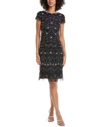Adrianna Papell - Sheath Midi Dress - Lyst