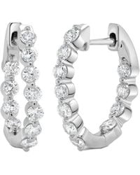 Sabrina Designs - 14k 1.34 Ct. Tw. Diamond Hoops - Lyst