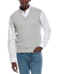 Brunello Cucinelli - Cashmere V-Neck Sweater Vest - Lyst