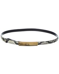 Tom Ford - 15Mm Snake-Embossed Leather Belt - Lyst