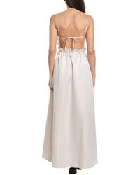 WeWoreWhat Ruffle Corset Maxi Dress in White | Lyst