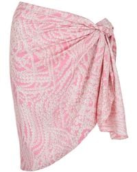 Givenchy - Pearl Print Silk Sarong - Lyst