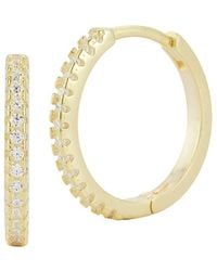 Sphera Milano - 14K Plated Cz Earrings - Lyst