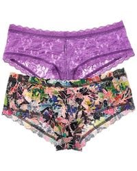 Hanky Panky - Set Of 2 Signature Lace Boyshort - Lyst